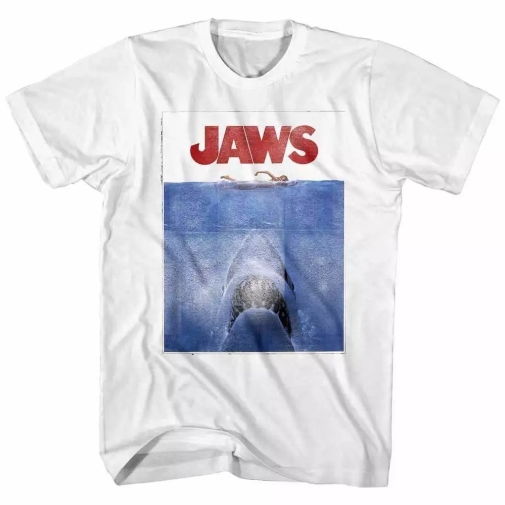 Jaws Vintage Movie Poster Unisex Tshirt Shark Attack Tee